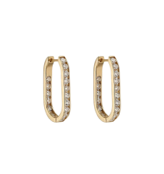 Embossed hoop earrings